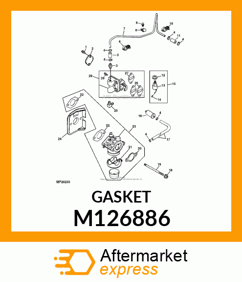 GASKET, FUEL PUMP M126886