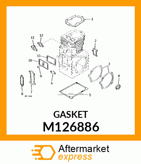 GASKET, FUEL PUMP M126886