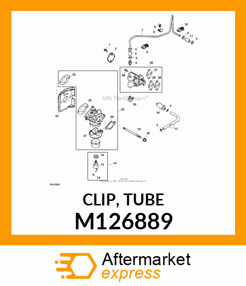 CLIP, TUBE M126889