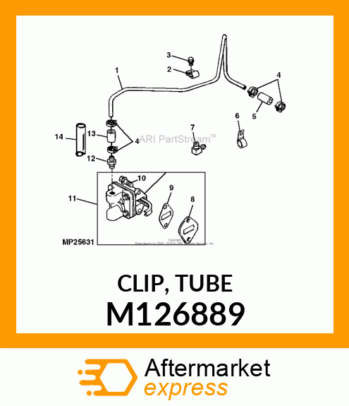 CLIP, TUBE M126889