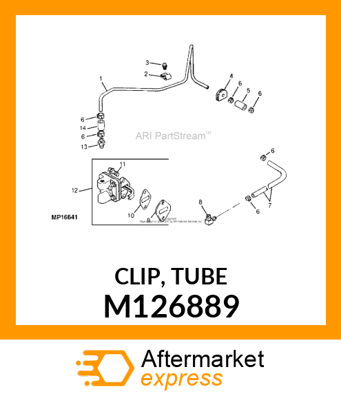 CLIP, TUBE M126889