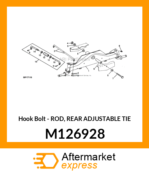 Hook Bolt M126928