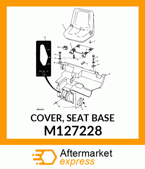 COVER, SEAT BASE M127228