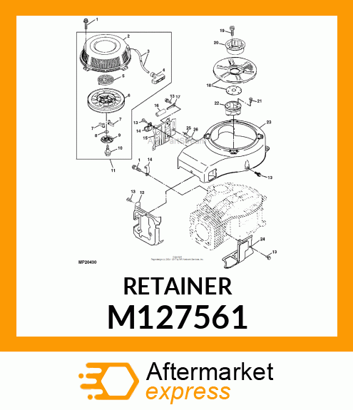 RETAINER M127561