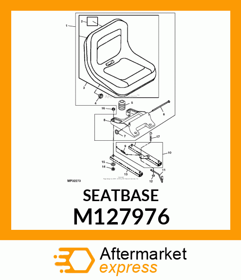 SUPPORT, SEAT M127976