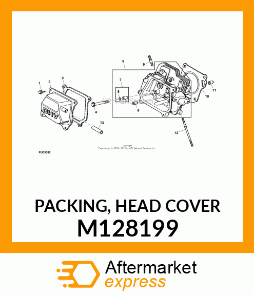 PACKING, HEAD COVER M128199
