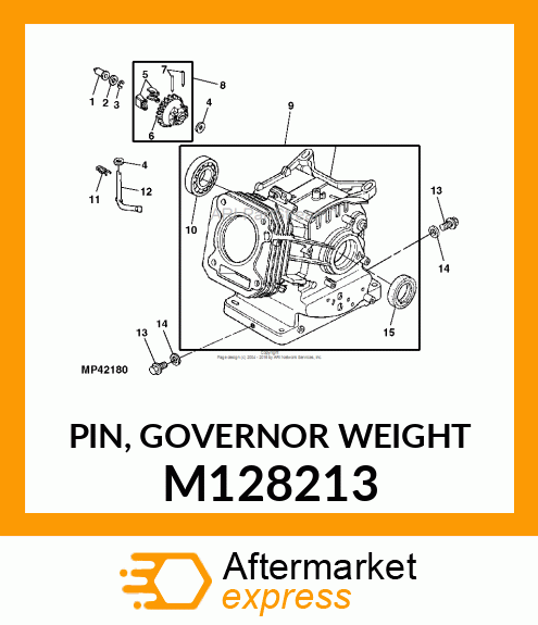 PIN, GOVERNOR WEIGHT M128213