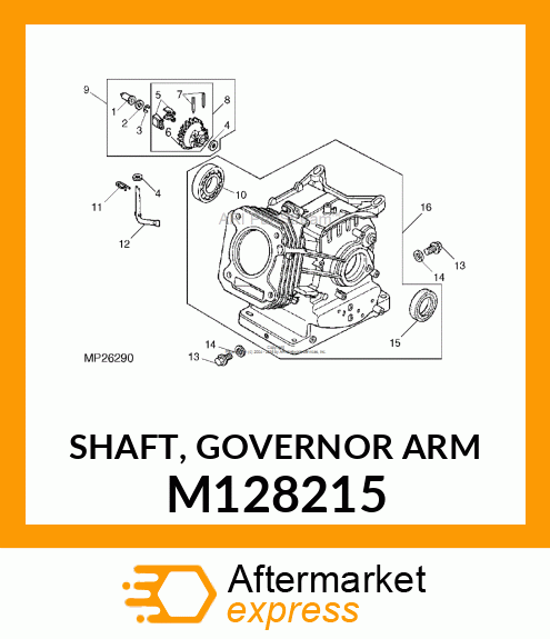 SHAFT, GOVERNOR ARM M128215
