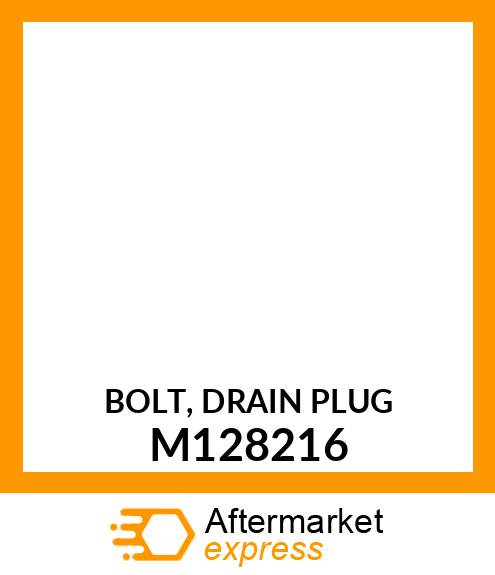 BOLT, DRAIN PLUG M128216
