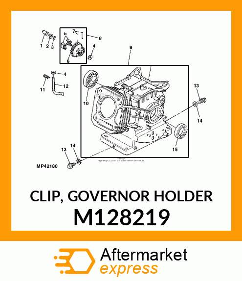 CLIP, GOVERNOR HOLDER M128219