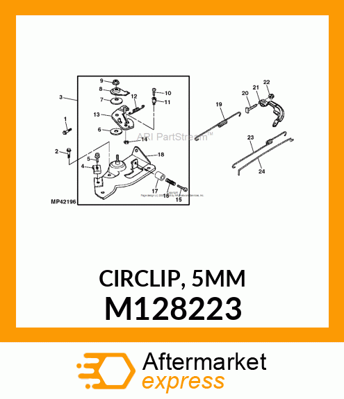 CIRCLIP, 5MM M128223