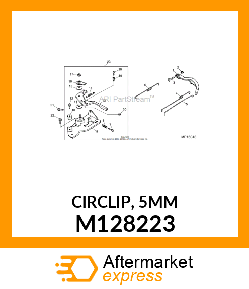 CIRCLIP, 5MM M128223