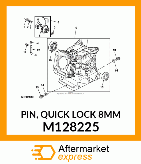 PIN, QUICK LOCK 8MM M128225