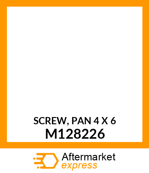 SCREW, PAN 4 X 6 M128226