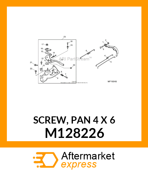 SCREW, PAN 4 X 6 M128226