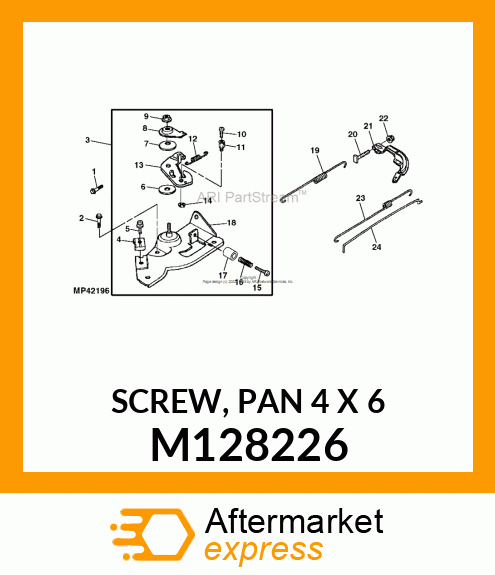 SCREW, PAN 4 X 6 M128226