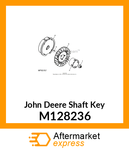 KEY, SPECIAL WOODRUFF 25 X 18 M128236