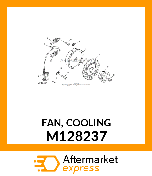 FAN, COOLING M128237