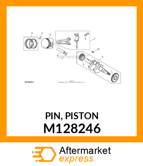 PIN, PISTON M128246