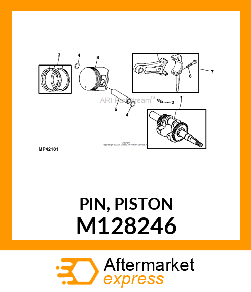 PIN, PISTON M128246