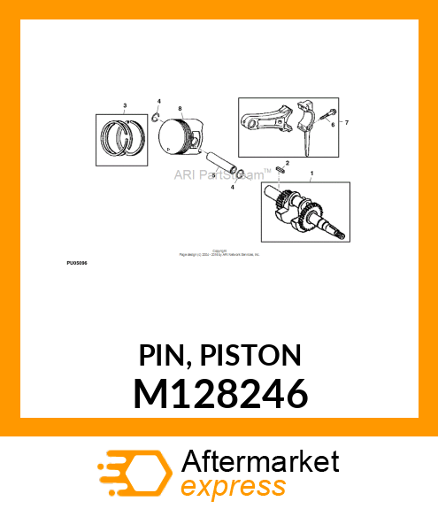 PIN, PISTON M128246