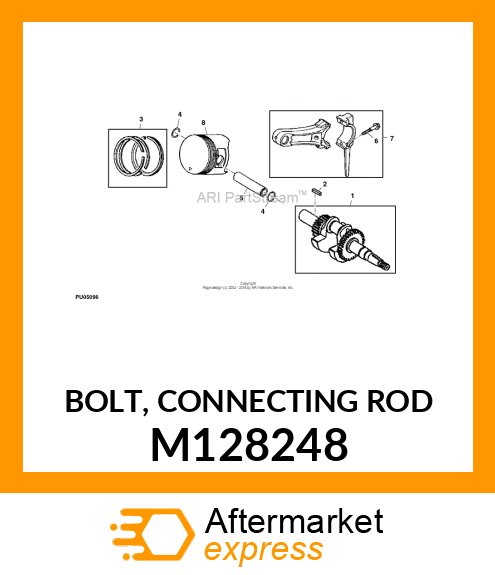 BOLT, CONNECTING ROD M128248