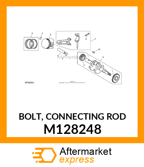 BOLT, CONNECTING ROD M128248