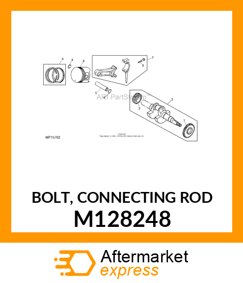 BOLT, CONNECTING ROD M128248