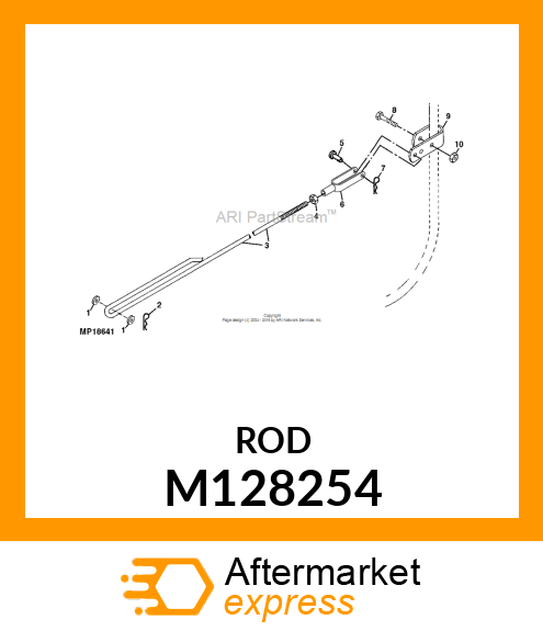 ROD, LIFT (42" BLADE) M128254