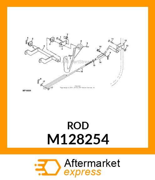 ROD, LIFT (42" BLADE) M128254