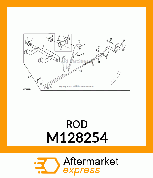 ROD, LIFT (42" BLADE) M128254