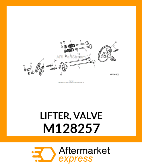 LIFTER, VALVE M128257