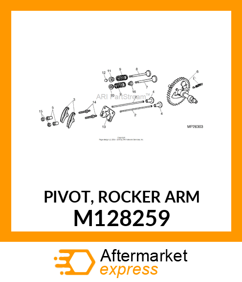 PIVOT, ROCKER ARM M128259