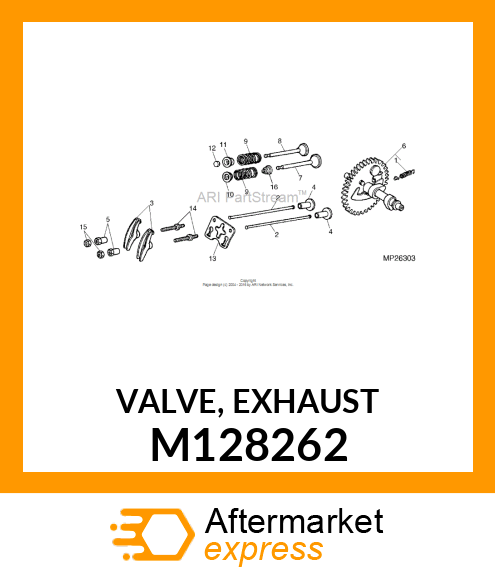 VALVE, EXHAUST M128262