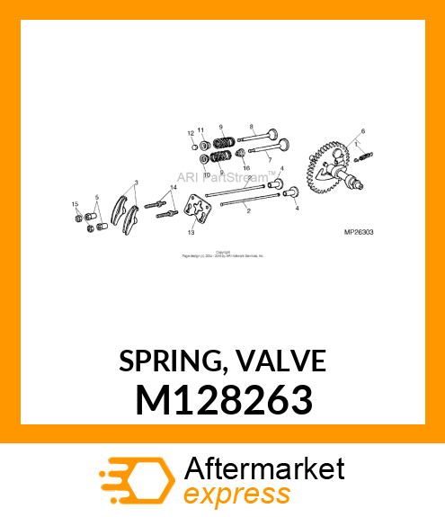 SPRING, VALVE M128263