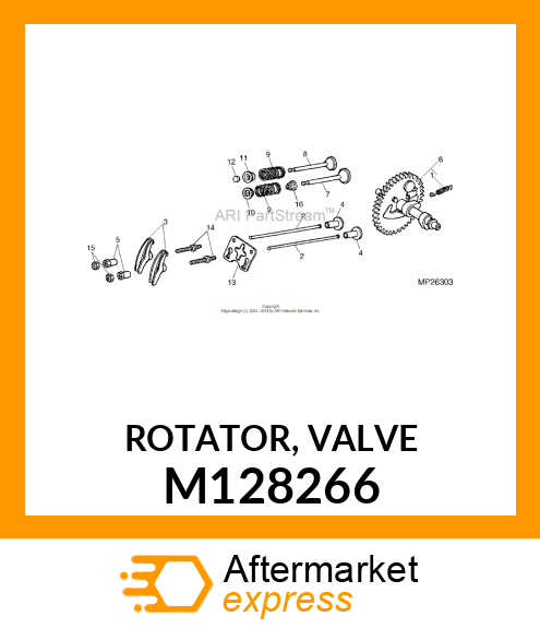 ROTATOR, VALVE M128266