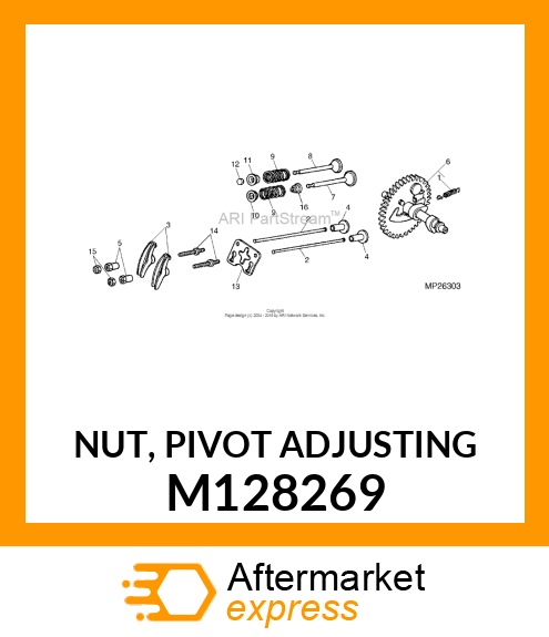 NUT, PIVOT ADJUSTING M128269