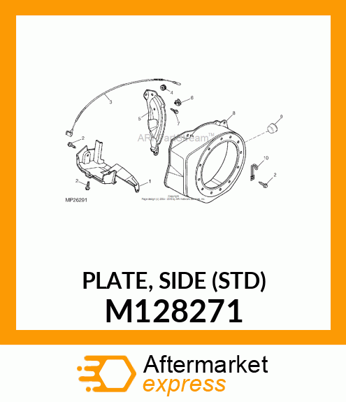 PLATE, SIDE (STD) M128271