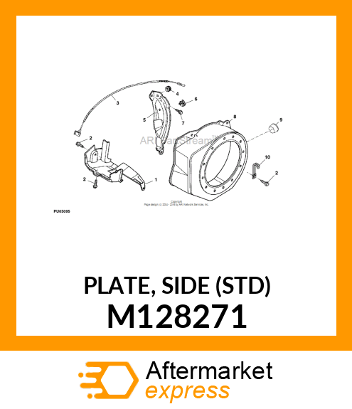 PLATE, SIDE (STD) M128271