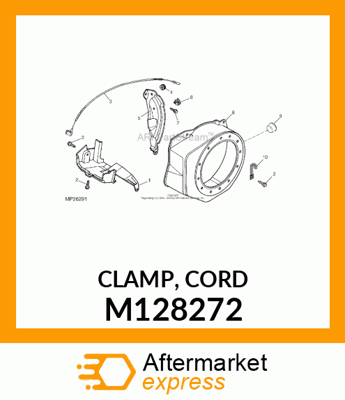 CLAMP, CORD M128272