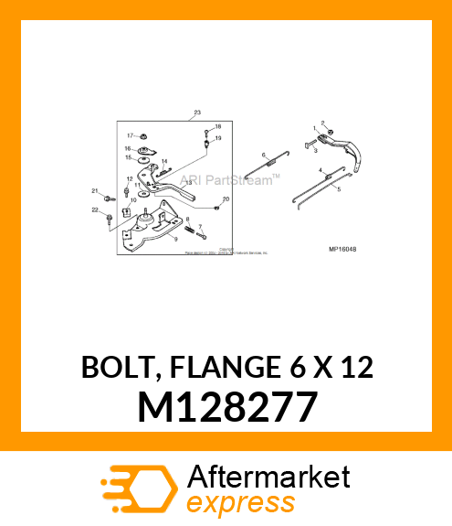 BOLT, FLANGE 6 X 12 M128277