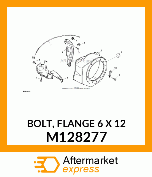 BOLT, FLANGE 6 X 12 M128277