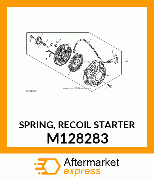 SPRING, RECOIL STARTER M128283