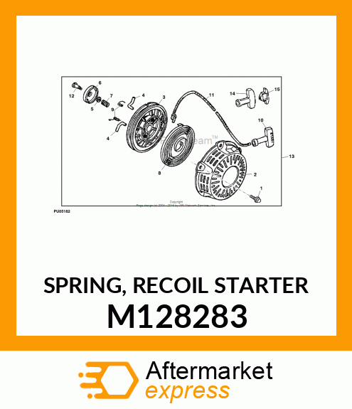 SPRING, RECOIL STARTER M128283