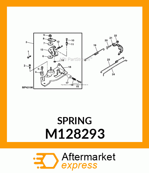 SPRING, THROTTLE RETURN M128293