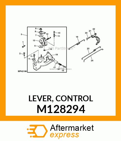 LEVER, CONTROL M128294