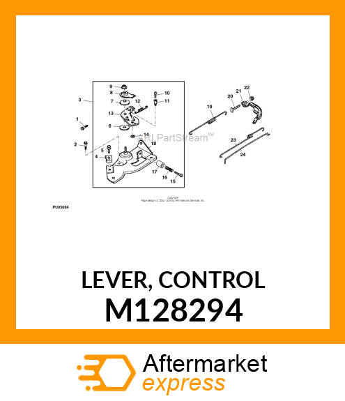 LEVER, CONTROL M128294