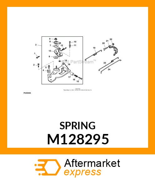 SPRING, LEVER M128295