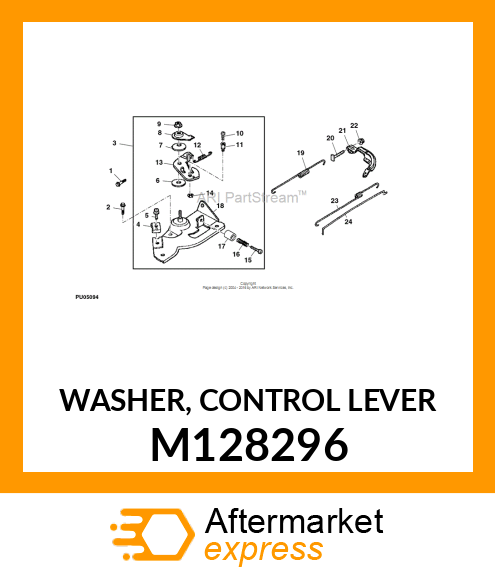 WASHER, CONTROL LEVER M128296