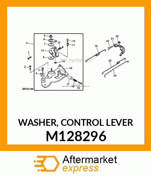 WASHER, CONTROL LEVER M128296